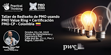 Taller Diseño y Rediseño PMO (PMO Value Ring) & Certificación PMO-CP Bogotá, Colombia 2018 primary image