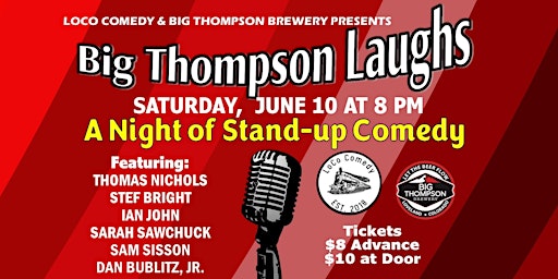 BIG THOMPSON LAUGHS - A Night of Stand-up Comedy primary image