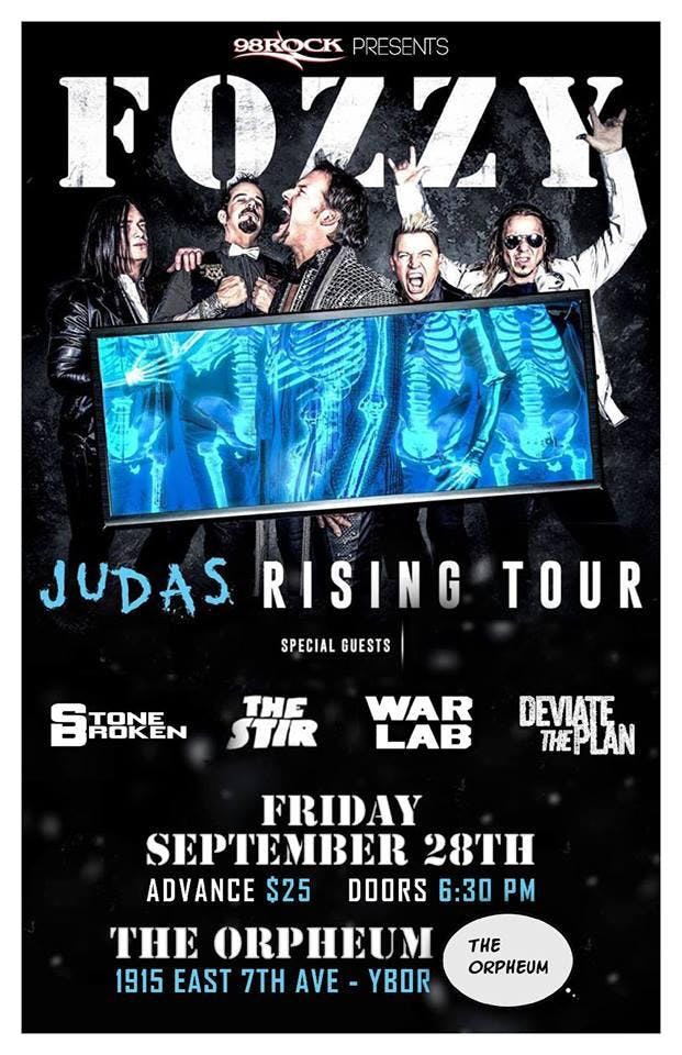 Fozzy "Judas Rising Tour"