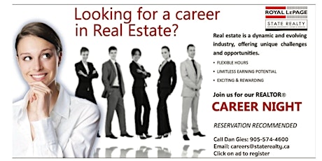Career Night - Becoming a Real Estate Agent primary image