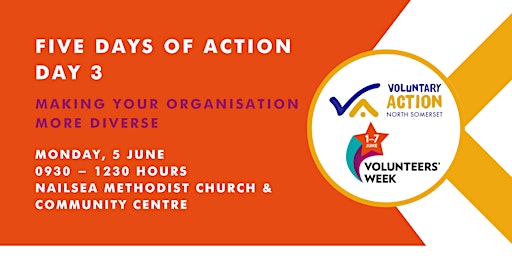 Day 3 -  Five Days of Action - Volunteers Week 2023 - Diversity primary image