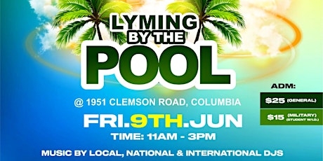 Liming by the pool Green and White Affair