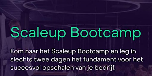 Scaleup Bootcamp - 13 & 14 september 2024  primärbild