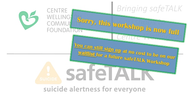 CWCF safeTALK Workshop