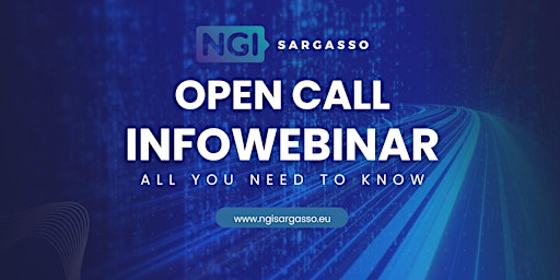NGI Sargasso - Open Call Infowebinar & Matchmaking Session primary image