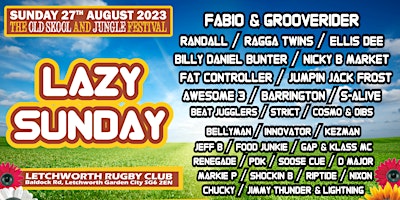 Lazy Sunday Old Skool & Jungle Festival 2023 Poster
