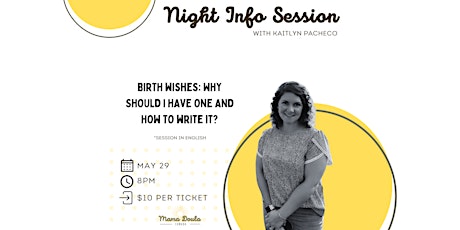 Info Session - Birth Wishes: why should I have one and how to write it?