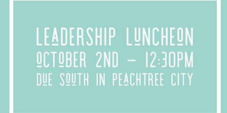 October Leadership Luncheon  primary image