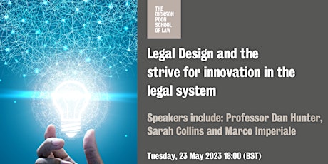 Legal Design and the strive for innovation in the legal system primary image