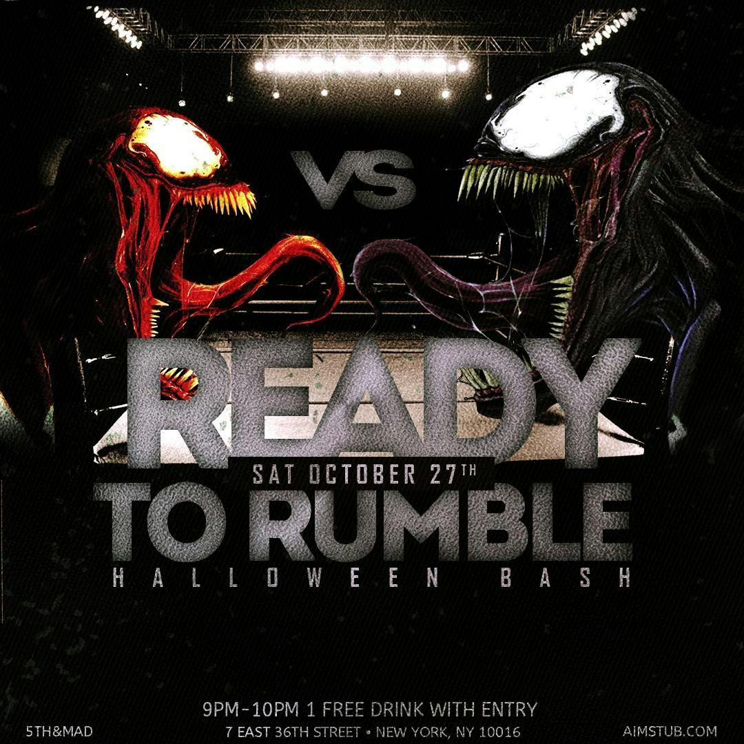 Ready to Rumble Halloween Bash at 5th&Mad (Best Costume Wins Bottle Service!)