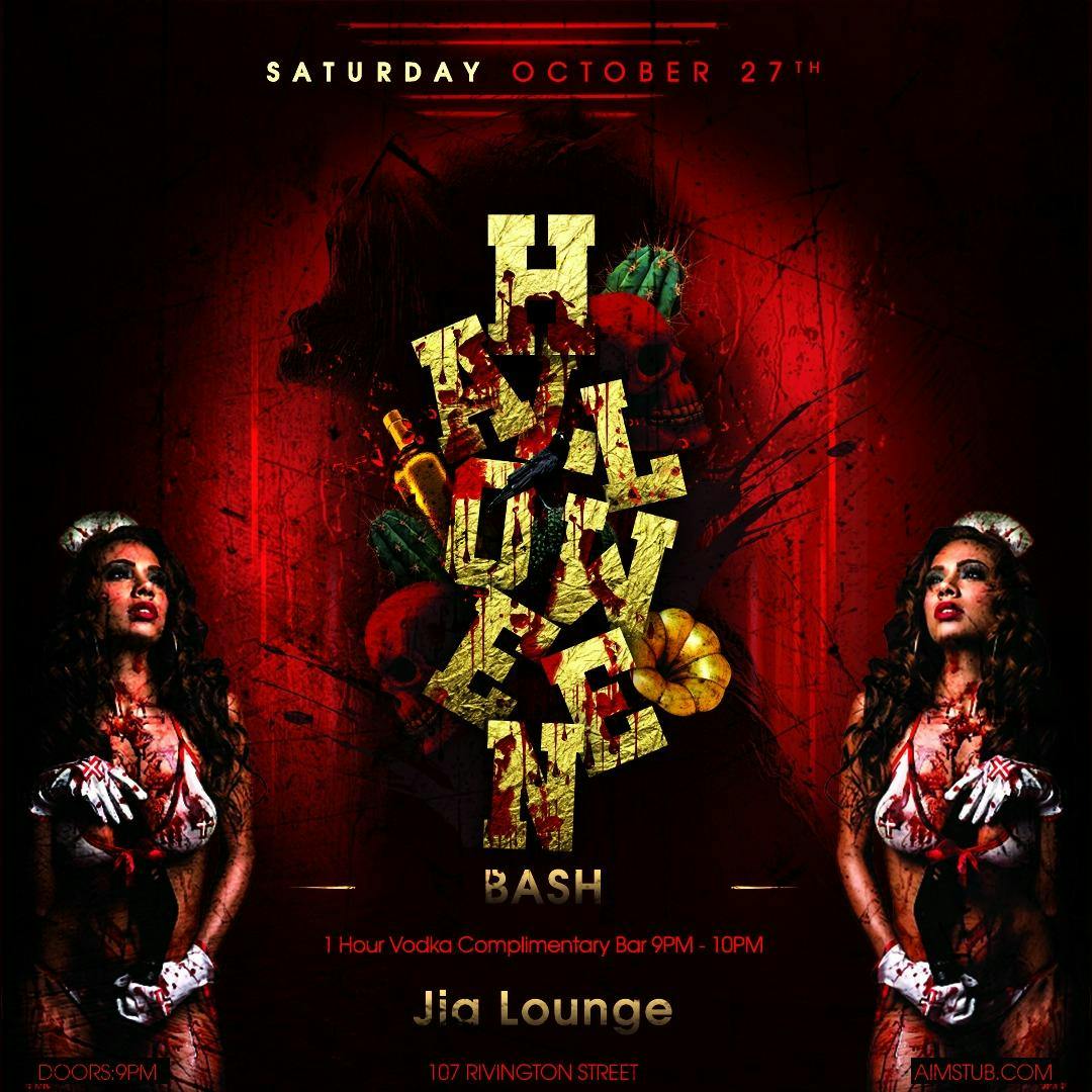 Halloween Party at Jia Lounge with 1 Hour Open Bar 