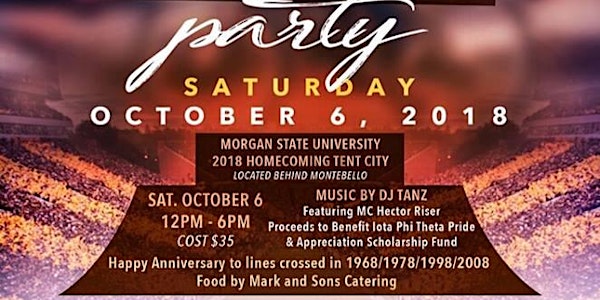 Iota Phi Theta Fratenity Incorporated Pride and Appreciation Tailgate Event