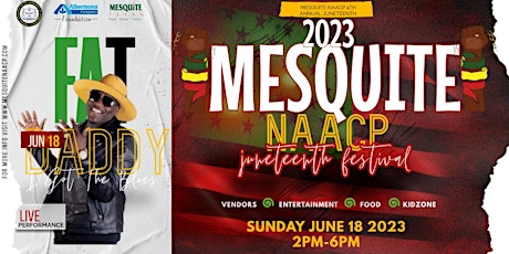 Mesquite Juneteenth Festival FEAT Fat Daddy I got the blues