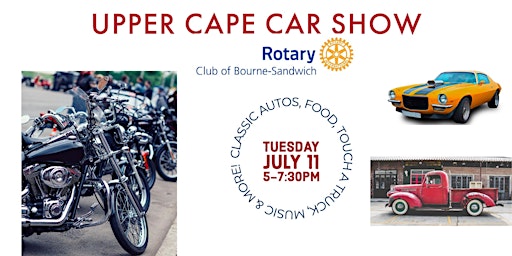 Primaire afbeelding van RCBS Upper Cape Car Show: Cars & Motorcycle Night