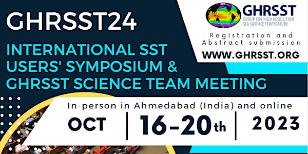 IN-PERSON  SST Users' Symposium & GHRSST Science Team Meeting (GHRSST24)