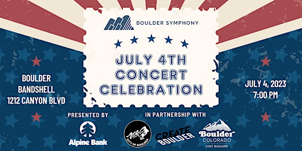 July 4th Concert Celebration with Boulder Symphony Presented by Alpine Bank