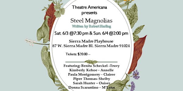 Steel Magnolias,  by Robert Harling. A true story of friendship & courage.
