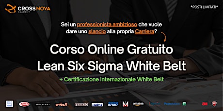 Corso Gratuito Lean Six Sigma White Belt + Certificazione Internazionale