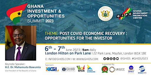 Ghana Investment & Opportunities Summit 2023 primary image