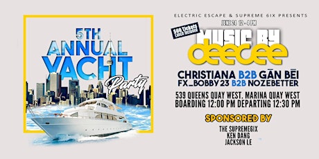 Electric Escape & Supreme 6ix Yacht Party at Yankee Lady || June 24th, 2023
