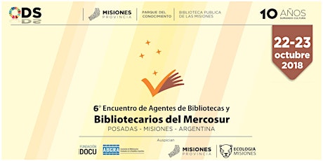 Imagen principal de VI Encuentro de Agentes de Bibliotecas y Bibliotecarios del Mercosur: "Bibliotecas en marcha, agenda 2030 en acción"