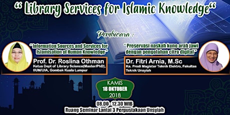 Seminar "Library Services for Islamic Knowledge" primary image