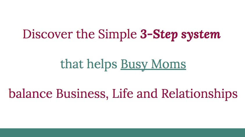 Busy Moms Wanting to Balance Biz, Life, and Relationships - SF, CA