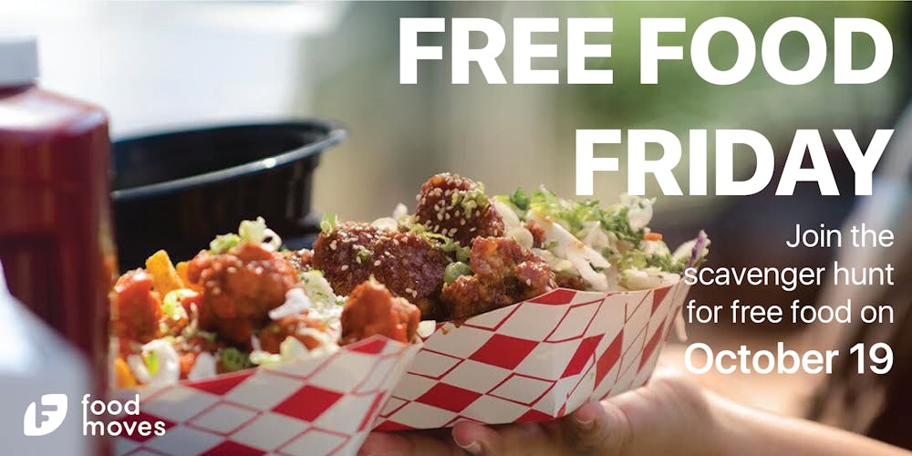 free food friday a scavenger hunt for free food tickets fri oct