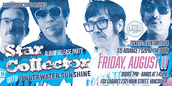 Star Collector Release Party with guests Underwater Sunshine