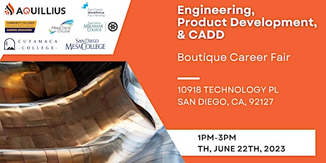 Boutique Career Fair:  Engineering, Product Development, & CADD