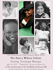 The Nancy Wilson Tribute starring Veronique Musique Hosted by Sky Covington