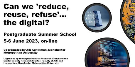 Can we 'reduce, reuse, refuse'.. the digital?  Online Summer School
