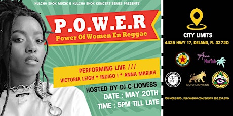 P.O.W.E.R. Power Of Women  En Reggae All women fronted reggae bands & DJ primary image