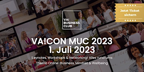 Hauptbild für VA!CON 2023 - Das Business Festival für Online Unternehmer*innen