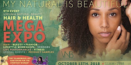 2018 Virginia Natural Beauty Hair & Health MEGA Expo - Guest Tickets primary image