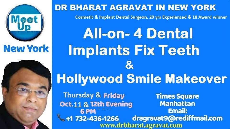 Talk on All on 4 Dental Implants fix teeth & Hollywood Smile at New York