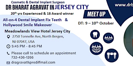Talk on All on 4 Dental Implants fix teeth & Hollywood Smile at New Jersey primary image