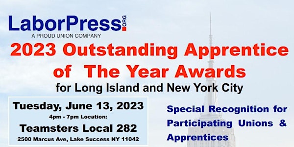 2023 Labor Press Annual Apprentice Awards