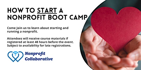 How to START a Nonprofit Boot Camp primary image