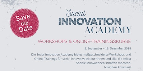 Hauptbild für Impact Finance - Social Innovation Academy