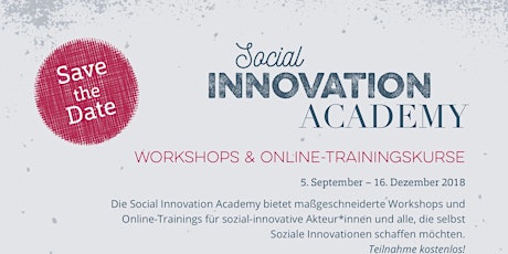 Hauptbild für Social Innovation Policies - Social Innovation Academy