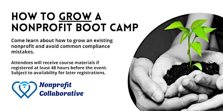 How to GROW a Nonprofit Boot Camp