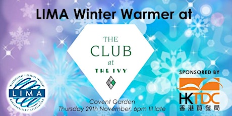 LIMA UK Winter Warmer @ The Club at The Ivy primary image