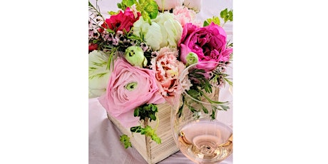 Sip & Centerpiece-Roses and Rose at Wit Cellars, Woodinville