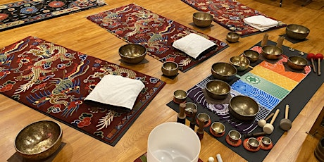 Sound Bath Meditation with Tibetan & Crystal Singing Bowls, Chimes & Gong