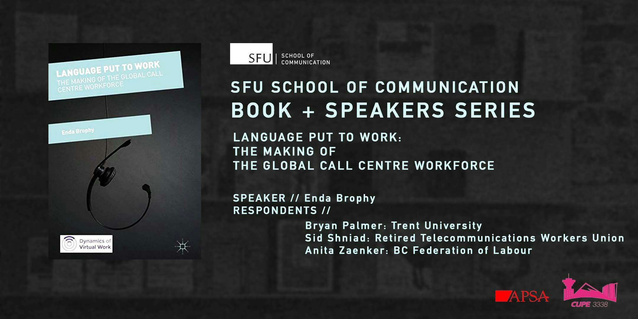 book speakers series language put to work the making of the global call centre workforce