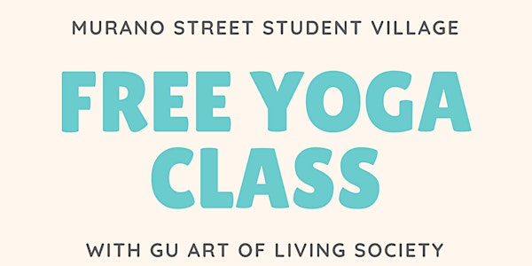 Free Yoga Class at Murano