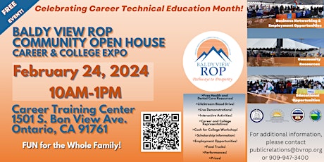 Baldy View ROP Community Open House Career and College Expo(VENDOR)