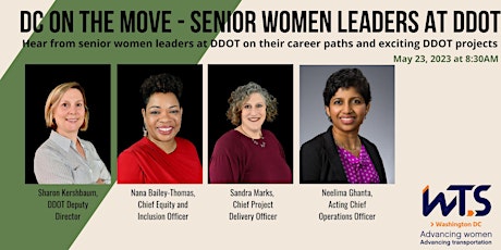 Primaire afbeelding van DC on the Move – Senior Women Leaders at DDOT