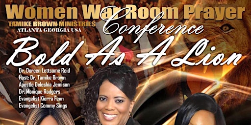 Women War Room Prayer Virtual  Conference 2023 - Theme: Bold As A Lion primary image